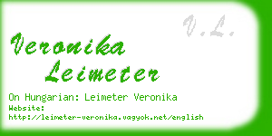 veronika leimeter business card